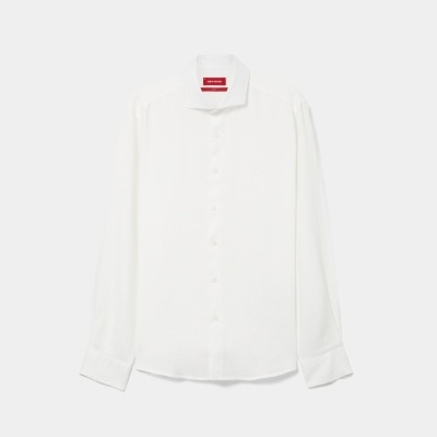 Camisa slim fit em linho Lion of Porches