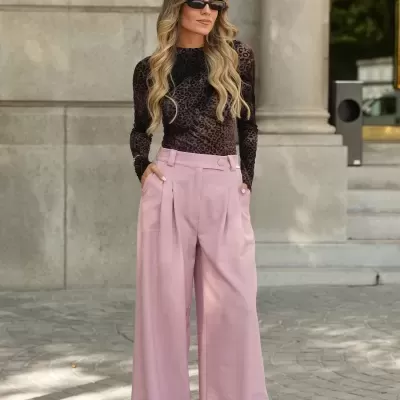 Calças largas com pinças Sahoco