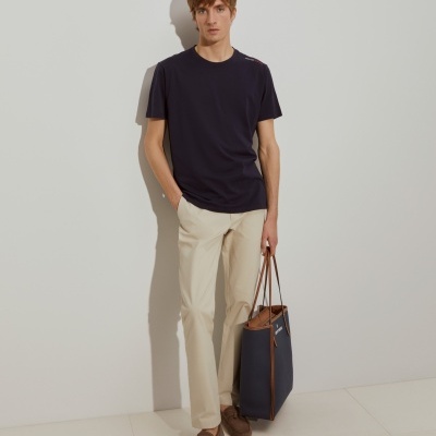 T-shirt básica de algodão Lion of Porches