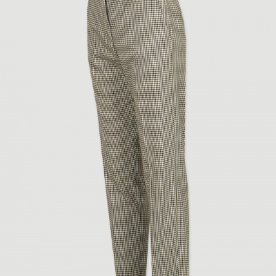 Calças cinto elástico quadrados Ferrache