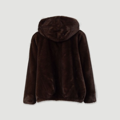 Casaco de pêlo com efeito entrançado Ferrache