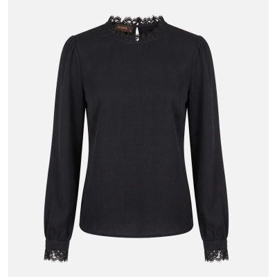 Blusa com detalhes em renda Scripta