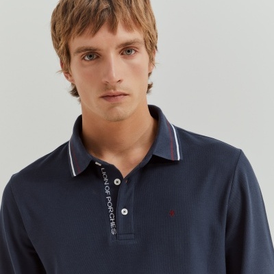 Polo de manga comprida Lion of Porches