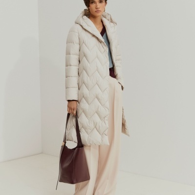 Blusão Acolchoado Comprido Lion of Porches