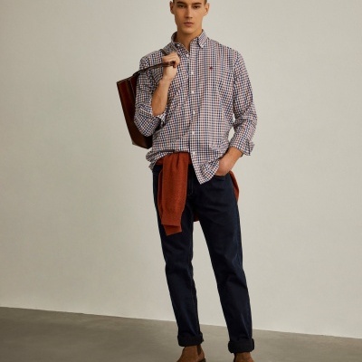 Camisa quadrados regular fit Lion of Porches