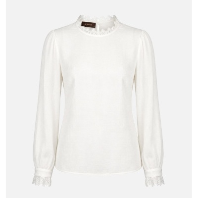 Blusa com detalhes em renda Scripta