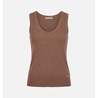 Top de malha perfurada Scripta