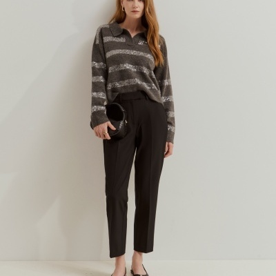 Calças chino clássicas vincadas Lion of Porches