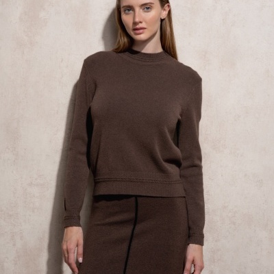 Camisola de malha com decote redondo SMF