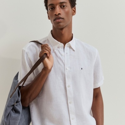 Camisa Regular Fit manga curta Lion of Porches