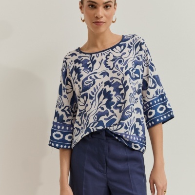 Blusa com estampado Lion of Porches