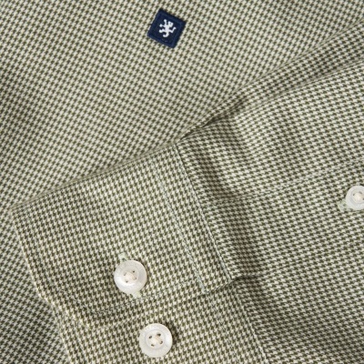 Camisa slim fit micropadrão Lion of Porches