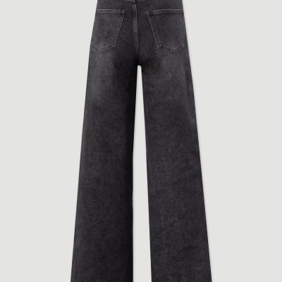 Jeans wide leg em algodão Ferrache