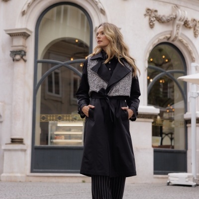 Gabardine comprida Swallow