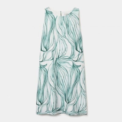 Vestido curto estampado Decenio