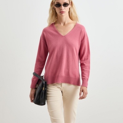 Camisola de lã decote em V Decenio