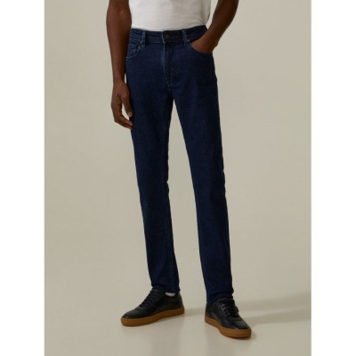 Calças de ganga slim fit lavagem escura Decenio