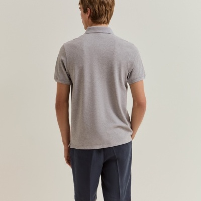 Polo piqué regular fit de algodão Lion of Porches