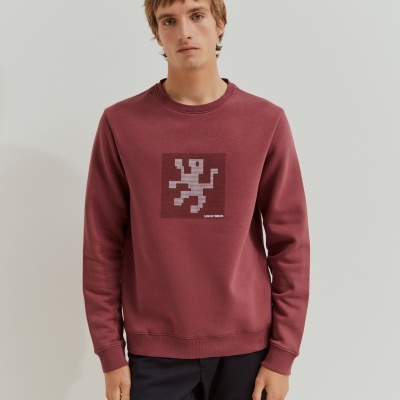 Sweat decote redondo Lion of Porches