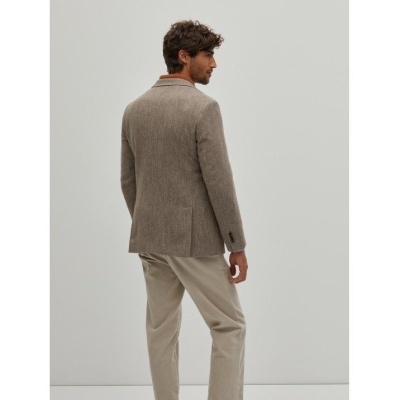 Blazer regular fit com padrão espinhado Decenio