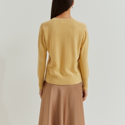 Camisola de lã decote em V Lion of Porches