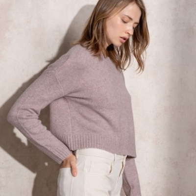 Camisola de malha com decote redondo SMF