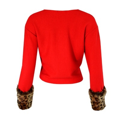 Camisola traçada em malha Sahoco