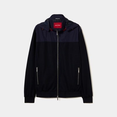 Blusão em tecido técnico com capuz amovível Lion of Porches