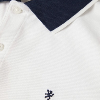 Polo de manga curta em algodão Lion of Porches