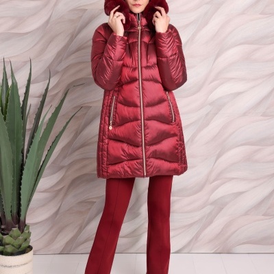 PARKA COMPRIDA NYLON BRILHO ROBERTO BASSI