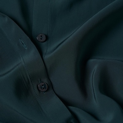 Camisa de cor sólida em rayon Lion of Porches