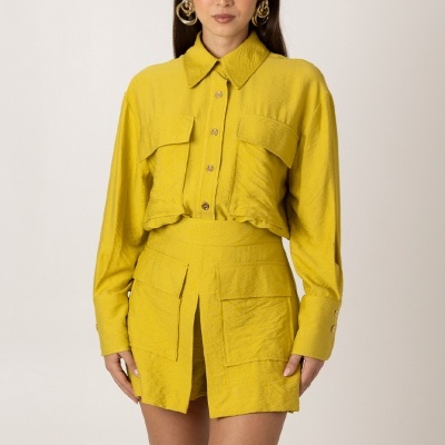 Shorts plissados SAHOCO