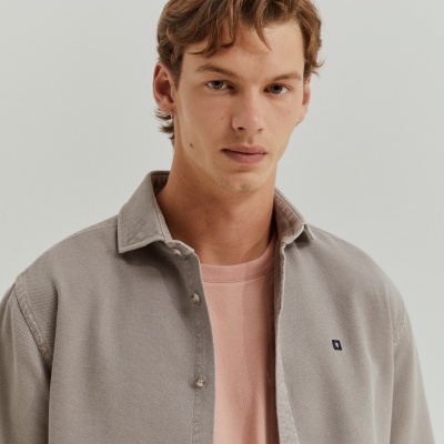 Camisa slim fit de algodão Lion of Porches