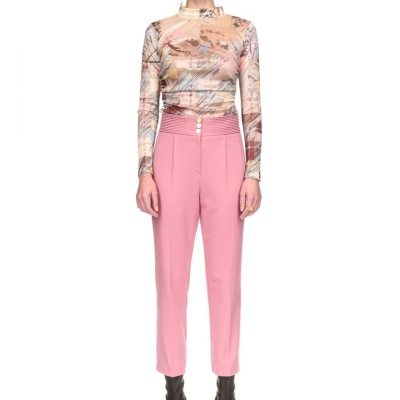 Calças retas de fato Sahoco