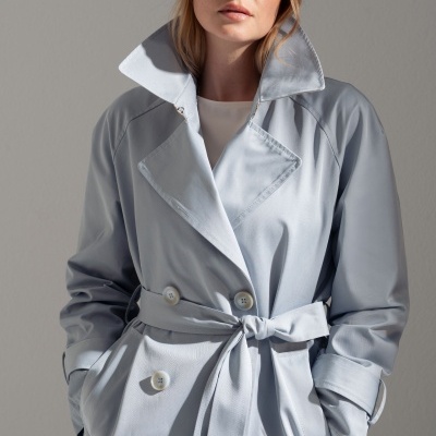 Gabardine midi em algodão Ferrache