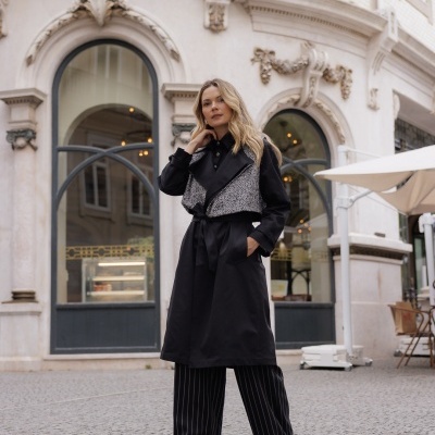 Gabardine comprida Swallow