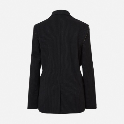 Blazer em tecido riscado Scripta