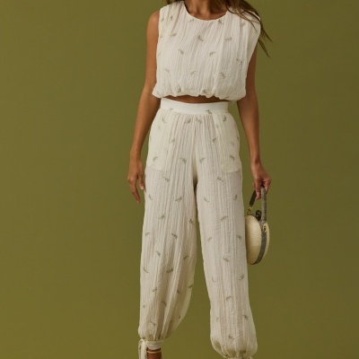 Top bordado Swallow Collection