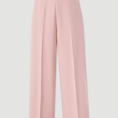 Calça culotte fluida com detalhe metálico Ferrache
