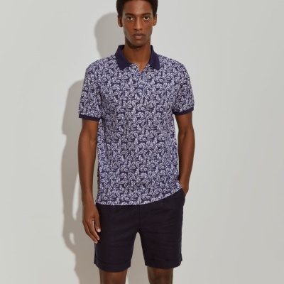 Polo com estampado folhas Lion of Porches