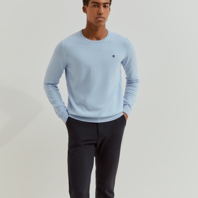 Camisola básica em algodão e caxemira Lion of Porches