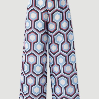 Calças culotte estampadas Ferrache
