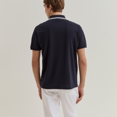 Polo de manga curta em algodão Lion of Porches