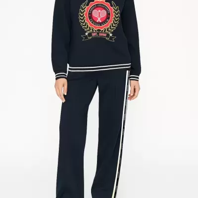 Calças camel com risca lateral Sahoco