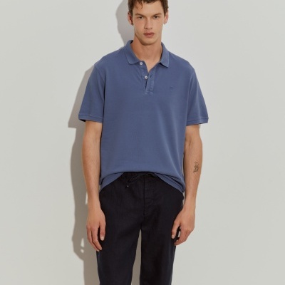 Polo piqué regular fit de algodão Lion of Porches