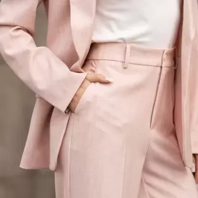 Calças de Alfaiataria de Corte Reto  Spaccio by Cristina