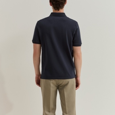 Polo piqué regular fit de algodão Lion of Porches