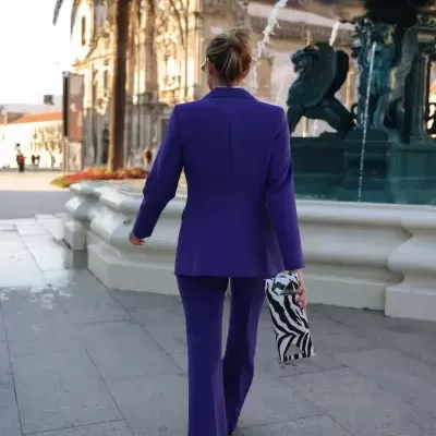 Blazer com aplicações nas laterais Scripta