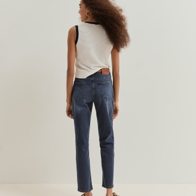 Calças denim de algodão Lion of Porches