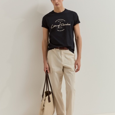 T-shirt em algodão Lion of Porches